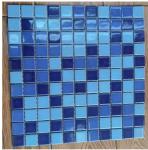 Acid Resistant Glass Marble Mosaic Porcelain Tile 600 X 600mm Customized