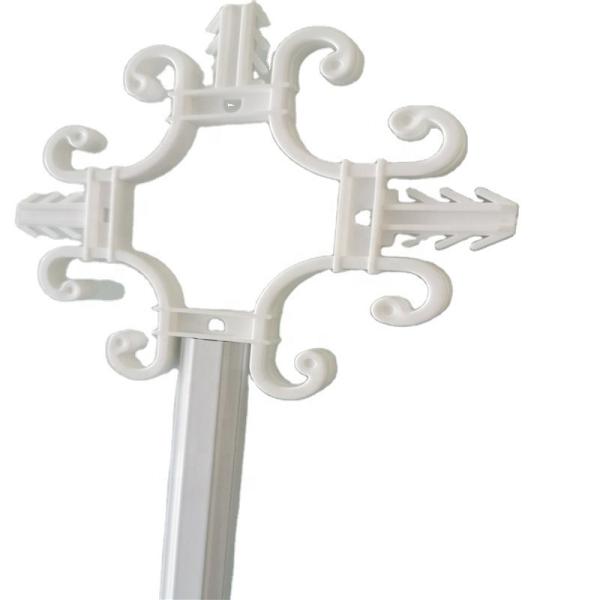Buy cheap 8*18mm White Plastic Georgian Glazing Bars Flower Hardware For Upvc Window from wholesalers