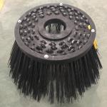 Johnston Sweeper Steel Gutter Broom , Flat Steel Wire Road Sweeper Brush