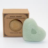 Buy cheap 8.6×6.5×2.5cm Green Tea Konjac Sponge product
