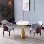 Modern Round Marble Negotiating Table For Hotels And Coffee Stores