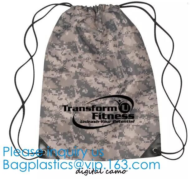 Sport Gym Drawstring Backpack Polyester Draw String Bags,Dacron Drawstring Backpack Shoulder Bags, bagease, bagplastics