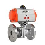 2 Inch Stainless Steel Pneumatic Flanged Actuator Ball Valve with Welding