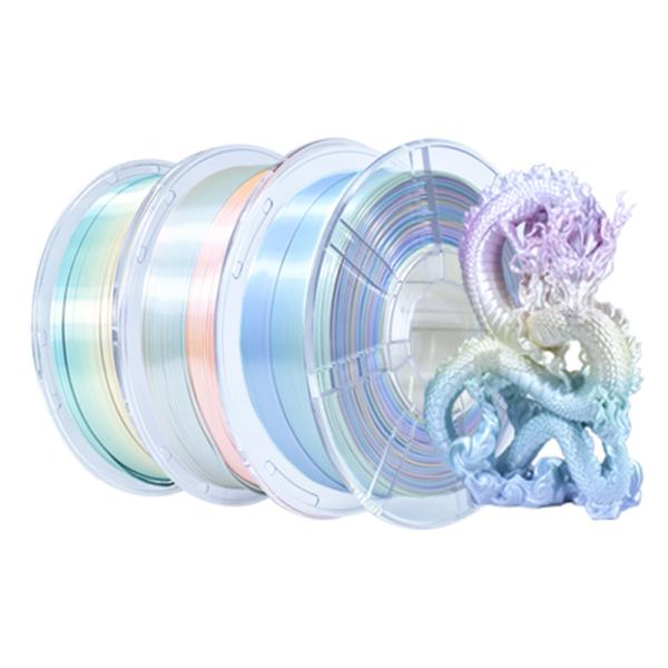 Buy cheap Professional 3D Printer Filament Silk Rainbow PLA Toughness Enhanced from wholesalers
