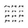 Buy cheap Nylon Car Clips Push Retainer Pins Kit White Black Blue from wholesalers