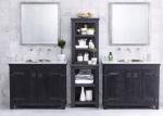 Villa Customized Free Standing Bathroom Vanity Cabinets , Painted 5 Times For