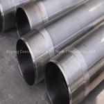 Polished Non Magnetic Stainless Steel Wedge Wire Continuous Slot Screen Tube