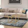 Buy cheap Geometric Tempered Glass Coffee Tables Gold Stainless Steel Frame For Home Hotel from wholesalers