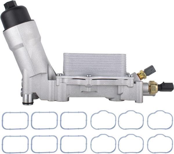 Buy cheap 68105583AF Aluminum Engine Oil Cooler Oil Filter Housing Kit With Gaskets 2011-2016 Jeep Wrangler from wholesalers