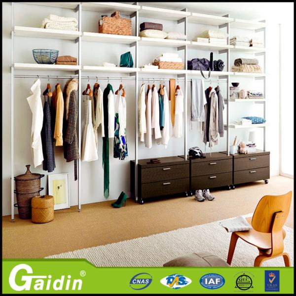 Buy cheap China supplier assemble wooden closet bedroom furniture bedroom wardrobe design aluminum pole system wardrobe from wholesalers