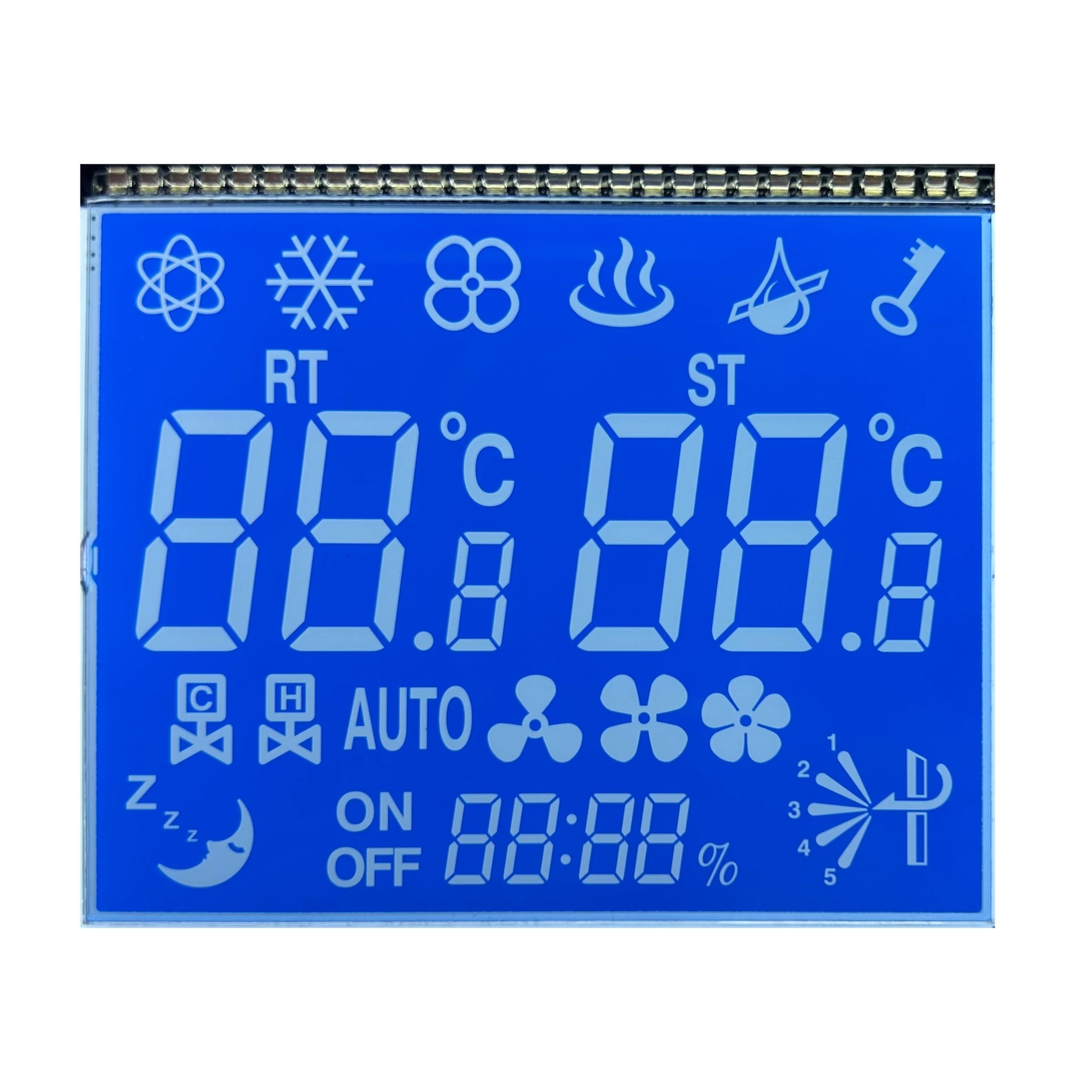 Buy cheap Negative 12 O' CLOCK Transmissive Monochrome Display PIN Temperature Control from wholesalers