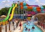Custom Speed Slide Outdoor Commercial Water Park Equipments Fiberglass Slides
