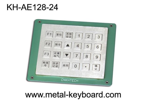 Dust Proof Rugged Industrial Metal Keyboard for Gas Station , CNG / LPG