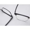 Buy cheap Portable Rectangle Metal Browline Glasses Framework Unisex 3534 from wholesalers