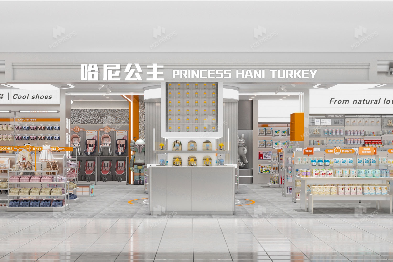 08-QSGDS Maternity And Baby Shop Design With Luxurious High-end Style