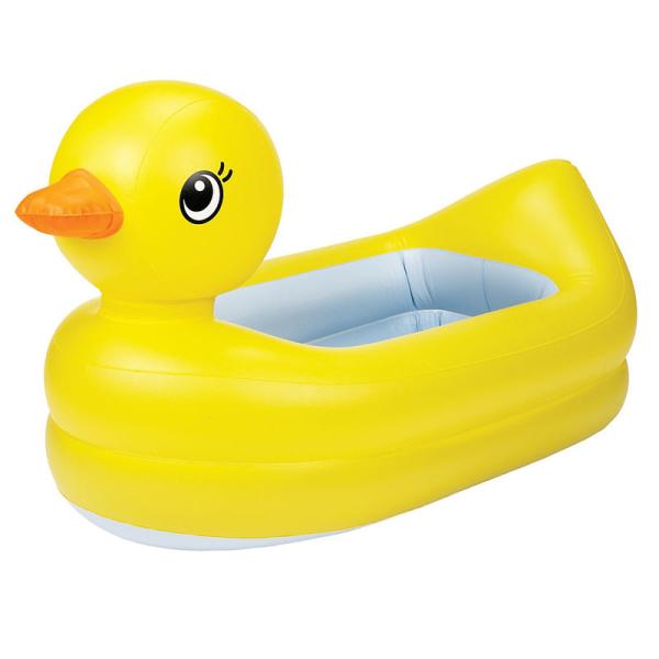 Buy cheap New arrival cute yellow animal duck design pvc inflatable swim bathtub for baby spa from wholesalers