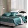 Buy cheap Rotary Screen Printed Luxury 19mm Silk Cotton Jacquard 4Pcs Quilt Cover Bedding Set from wholesalers