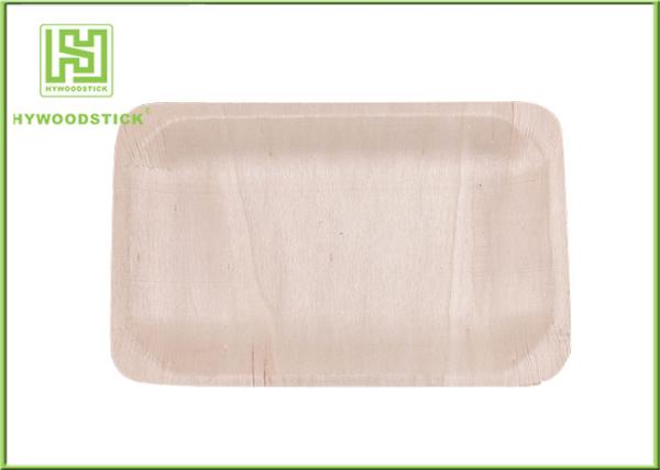 Buy cheap 100% Natural Sustainable Disposable Wooden Plates Wood Dinner Dishes Well Polished from wholesalers