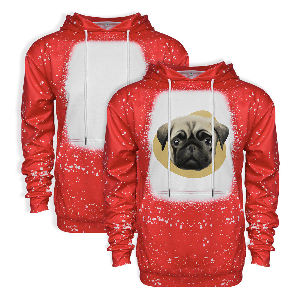 Colorful Fleece Tie Dye Sublimation Sweatshirts Heat Transfer Printed