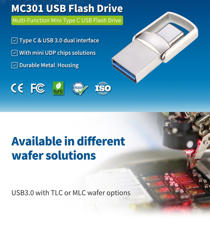 BSCI 2 In 1 32gb Otg Usb Flash Drive 3.0 Type C