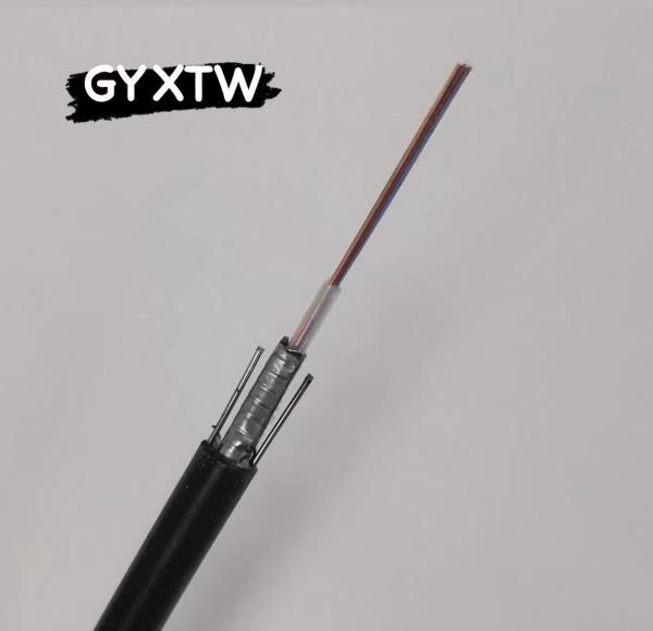Buy cheap Outdoor Singlemode Overhead Armored Fibre Optical Cable Gyxtw 2 4 6 8 12 24 Core Fiber Optic Cable from wholesalers