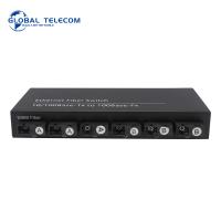 Buy cheap Single Mode Optical Fiber Transceiver 6 Fiber Port 2RJ45 Port product