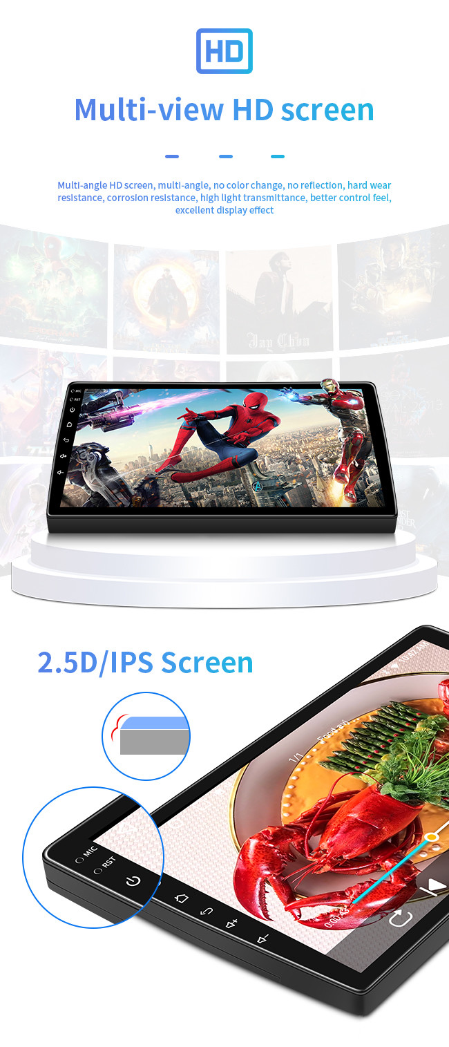 9 Inch Android Car Radio With Bluetooth And Navigation 8 Core 1080PHD Screen Multimedia