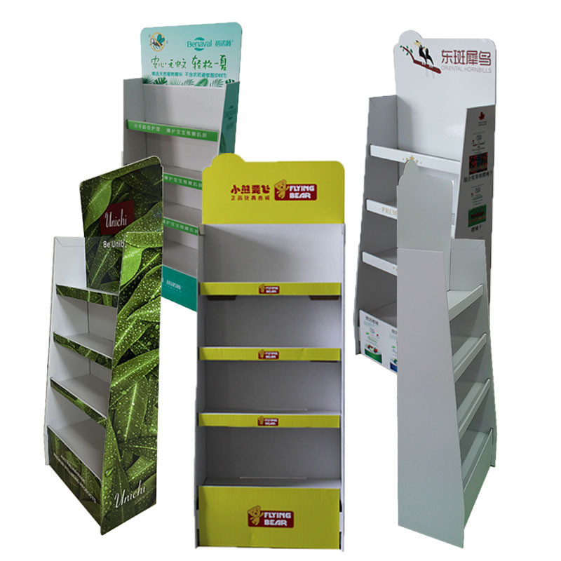 Biodegradable Cardboard Counter Display Corrugated Pop Up Store Display