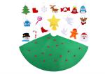 3D DIY Felt Christmas Tree With Ornaments Kids Toys Christmas Party Decoration