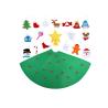 Buy cheap 3D DIY Felt Christmas Tree With Ornaments Kids Toys Christmas Party Decoration from wholesalers