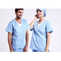 Buy cheap Anti Chlorine Medical Healthcare Scrubs Uniforms With Two Front Patch Pockets product