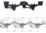 Slipper Spring Tandem Axle Suspension 26T 8mm German BPW ISO9001