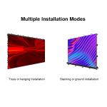 Outdoor Waterproof Modular Led Video Display Panels Tile Hanging Bar 500x500mm