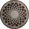 Buy cheap Emperador Flower Mosaic Tile Wall Art , Round Outdoor Mosaic Art Projects from wholesalers