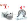 Buy cheap TPR Mute Flat Industrial Caster Wheels 75MM , Strong Caster Wheels For Industrial Racks from wholesalers