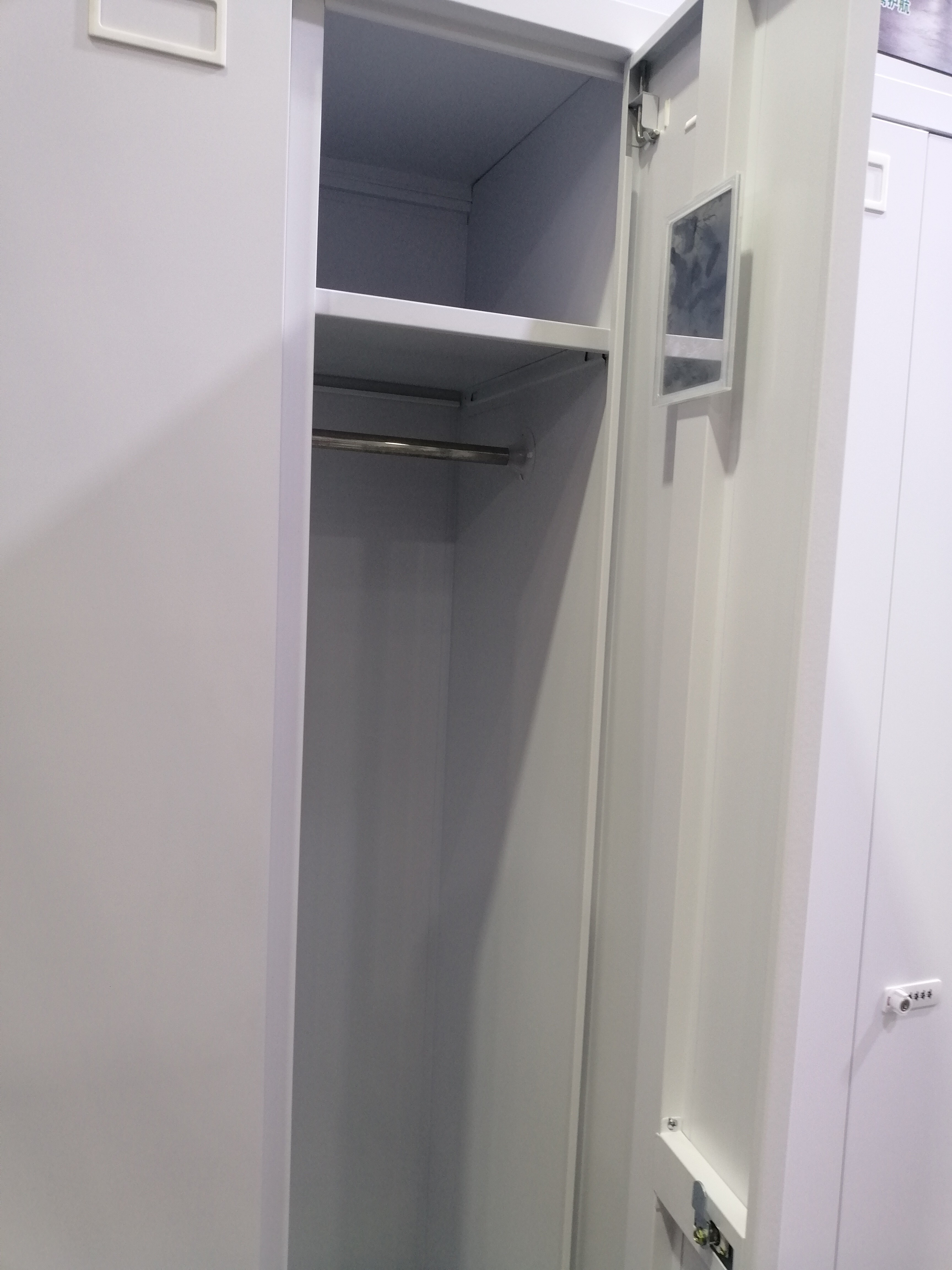 0.6mm Thickness 2 Door Steel Locker Flush Door Frameless Steel Office Locker