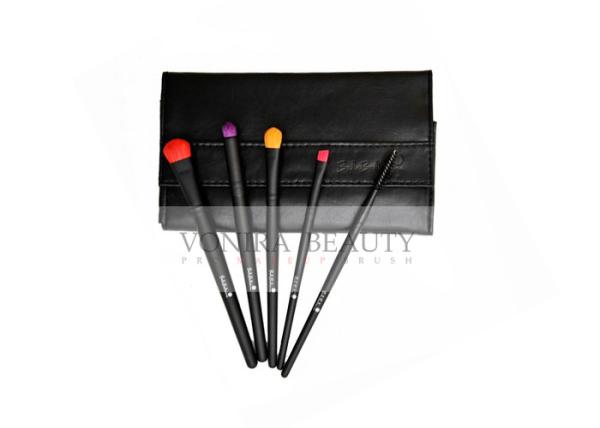 Buy cheap 5 PCS Black Gift Packing Eye Makeup Brush Set With Black Purse Case from wholesalers