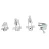 Buy cheap 20/25/35 Open Galvanized Tiger C Clamp Cast Iron Tiger Card Zn Plated from wholesalers