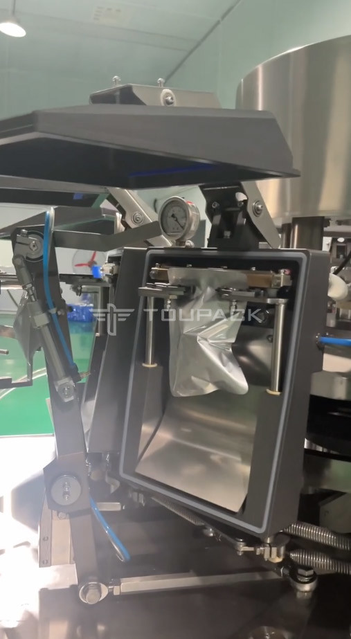 Rotary Vacuum Bag Packaging Machine Beef Cubes Weighing And Packaging System Multihead Weigher