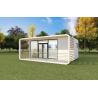 Buy cheap Glass House Living Space Prefabricated Bungalow Customized Color from wholesalers