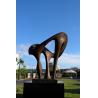 Buy cheap Color Painted Outdoor Bronze Sculpture , Abstract Modern Bronze Sculpture from wholesalers