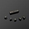 Buy cheap 5*3mm Flat Relief Digital Price Tag 170pcs per pack for jewellery watch from wholesalers