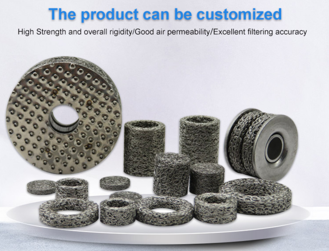 0.1mm 0.19mm Compressed Knitted Mesh Rust Resistance 1-635 Mesh Count