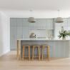 Buy cheap Full Kitchen Cabinet Set Custom Australian Standards Stainless Wood Furniture Sintered Stone Countertop for Villa Project from wholesalers