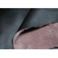 Buy cheap Coat / Boots Bonded Leather Fabric Black Surface With Pink Backing Faux Fur product