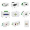 Buy cheap VGA Audio Network Port Modular Faceplate Wall Plate Outlet Terminal Block Socket Panel from wholesalers