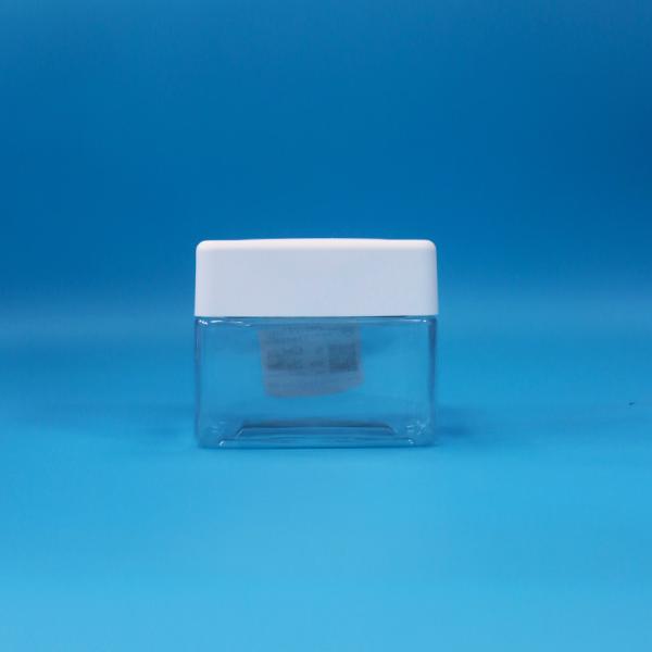 Buy cheap Empty Snack baby food Candy Transparent Square Small PET Plastic Jars Screw Lids from wholesalers