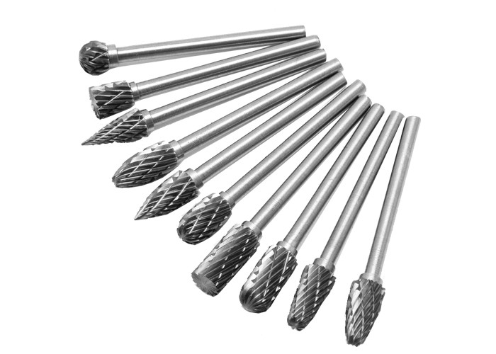 High Rigidity Tungsten Carbide Cutter Rotary Burr Set For Metal Parts Grinding