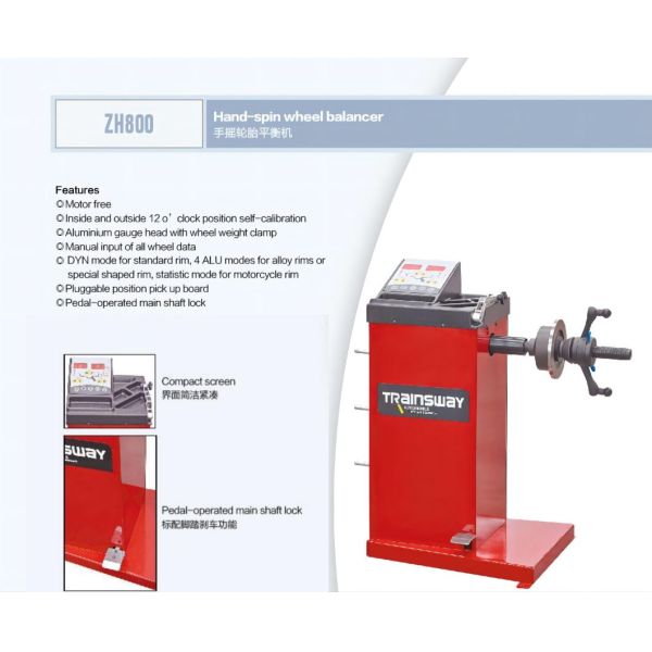 Trainsway Zh800 Tire Balancing Machine Tyre Balancer