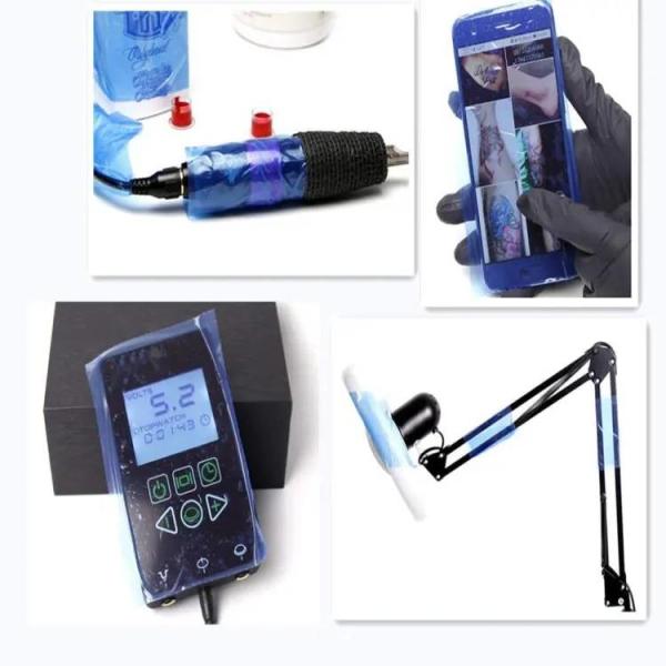 Anti Cross Infection Medical Dental Barrier Film Blue Non Sticky Plastic